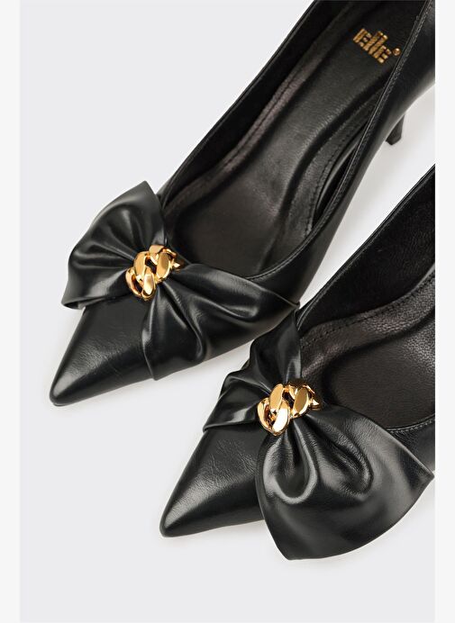 Siyah Kadın Klasik Ayakkabı - Görsel 5