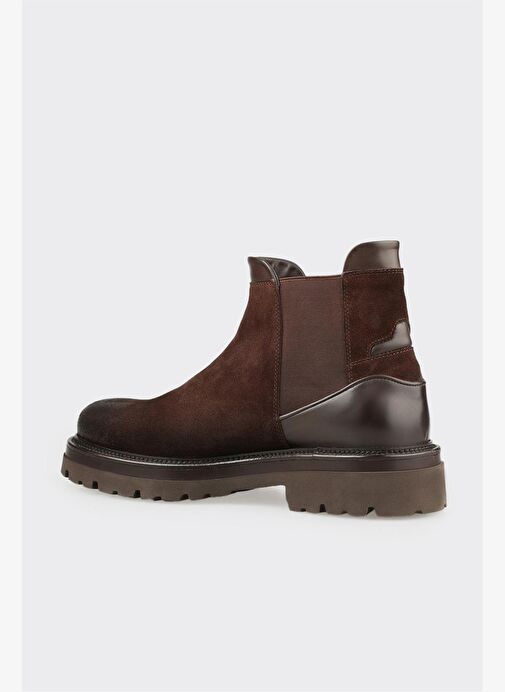 Kahve Deri Erkek Günlük Bot - Görsel 4