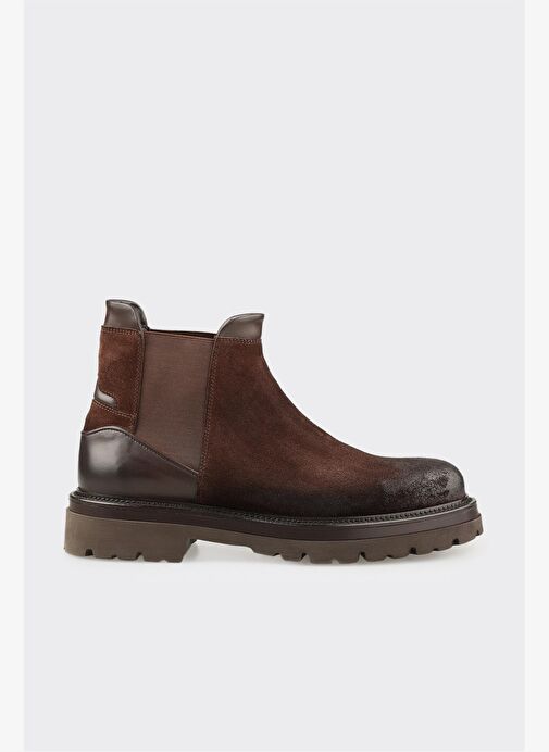 Kahve Deri Erkek Günlük Bot - Görsel 2
