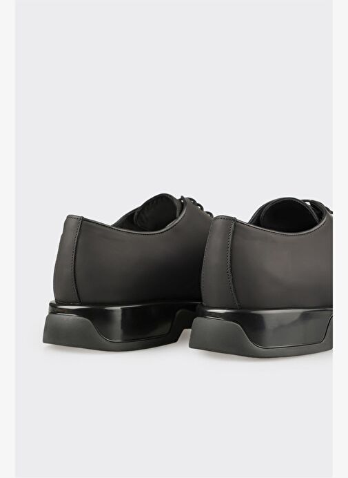 Siyah Deri Erkek Günlük Ayakkabı - Görsel 6