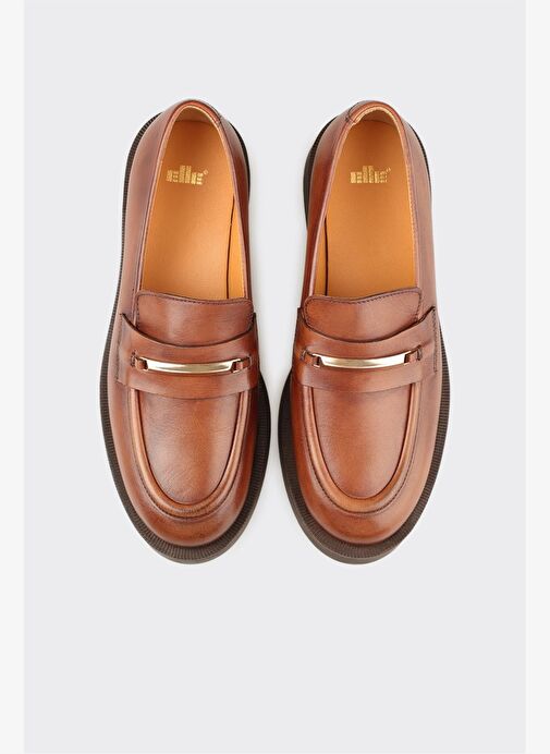 Taba Deri Kadın Günlük Ayakkabı - Görsel 5