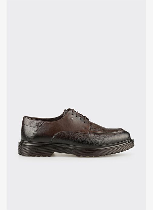 Kahve Deri Erkek Günlük Ayakkabı - Görsel 2