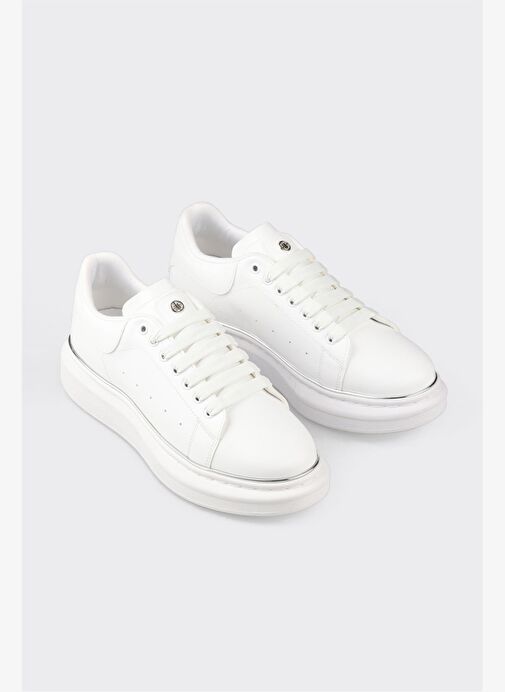 Beyaz Erkek Spor Ayakkabı - Görsel 3