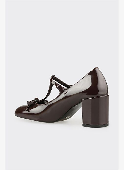 Kahve Kadın Orta Topuk Ayakkabı - Görsel 4
