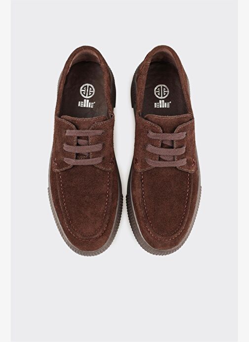 Kahve Deri Kadın Spor Ayakkabı - Görsel 5