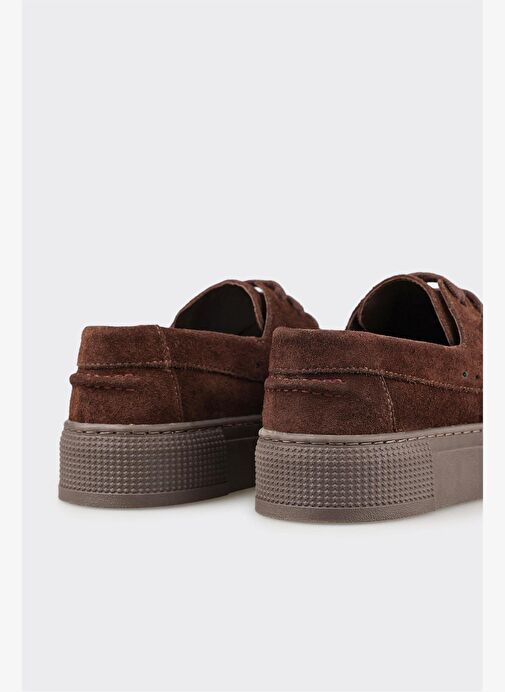 Kahve Deri Kadın Spor Ayakkabı - Görsel 6