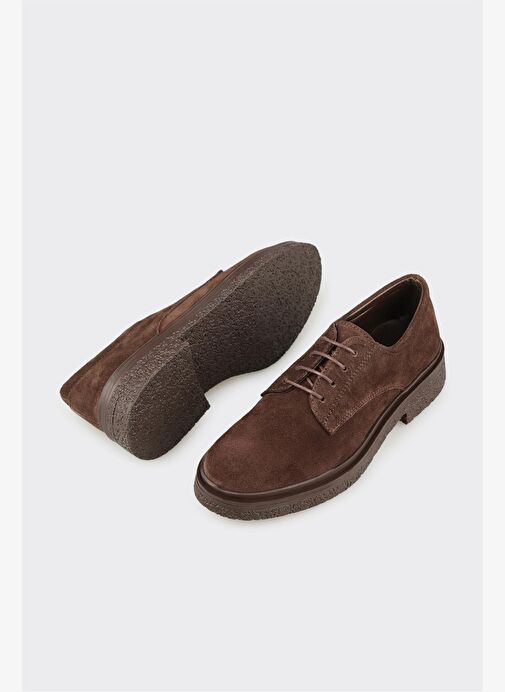 Kahve Deri Kadın Günlük Ayakkabı - Görsel 4