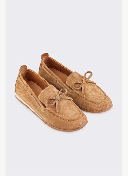 Taba Deri Kadın Günlük Ayakkabı - Görsel 3