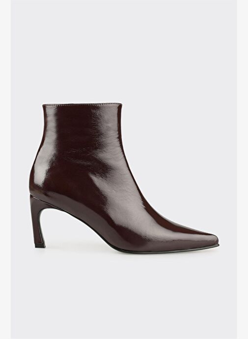 Kahve Deri Kadın Klasik Bot - Görsel 2