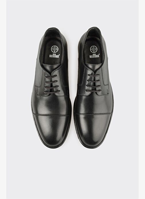 Siyah Deri Erkek Klasik Ayakkabı - Görsel 4