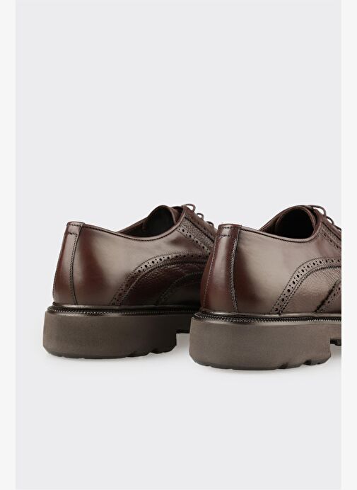 Kahve Deri Erkek Günlük Ayakkabı - Görsel 6