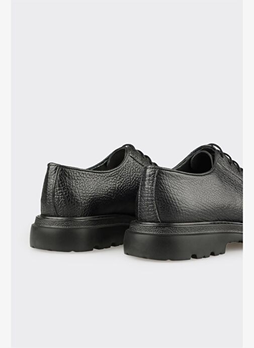 Siyah Deri Erkek Günlük Ayakkabı - Görsel 6