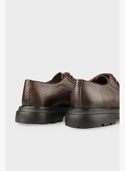 Kahve Deri Erkek Günlük Ayakkabı - Görsel 6