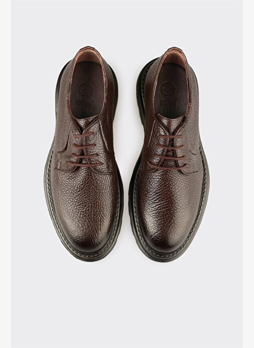Kahve Deri Erkek Günlük Ayakkabı - Görsel 5