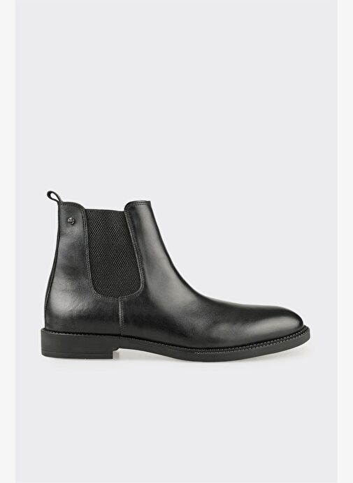 Siyah Deri Erkek Günlük Bot - Görsel 2