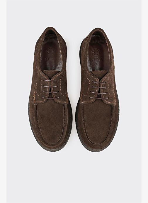 Kahve Deri Erkek Günlük Ayakkabı - Görsel 5