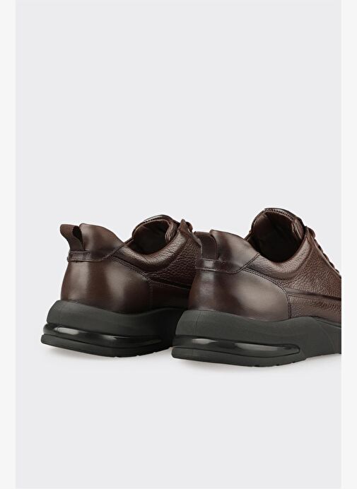 Kahve Deri Erkek Günlük Ayakkabı - Görsel 6