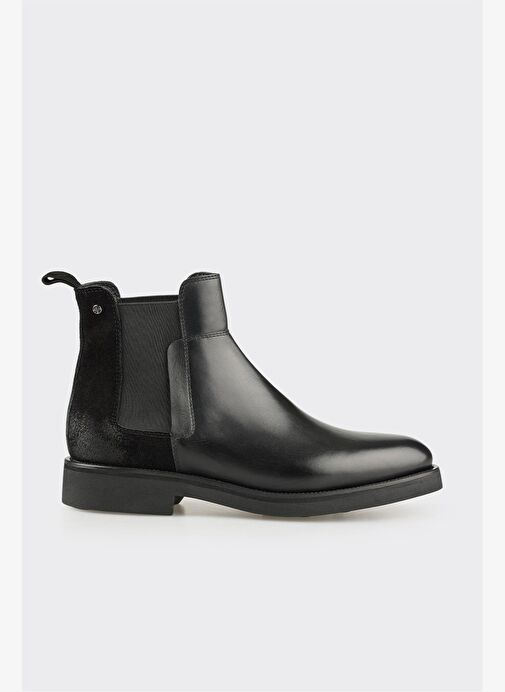 Siyah Deri Erkek Klasik Bot - Görsel 2