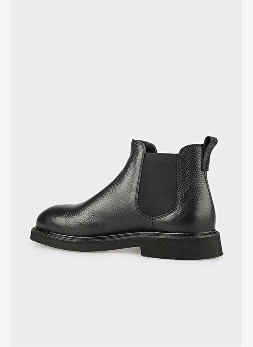 Siyah Deri Erkek Günlük Bot - Görsel 4
