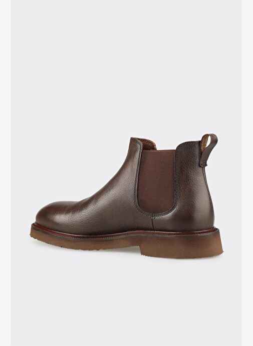 Kahve Deri Erkek Günlük Bot - Görsel 4