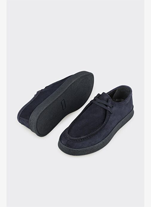 Lacivert Deri Erkek Spor Ayakkabı - Görsel 4