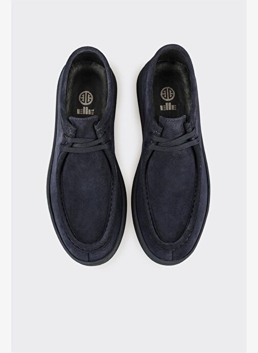 Lacivert Deri Erkek Spor Ayakkabı - Görsel 5