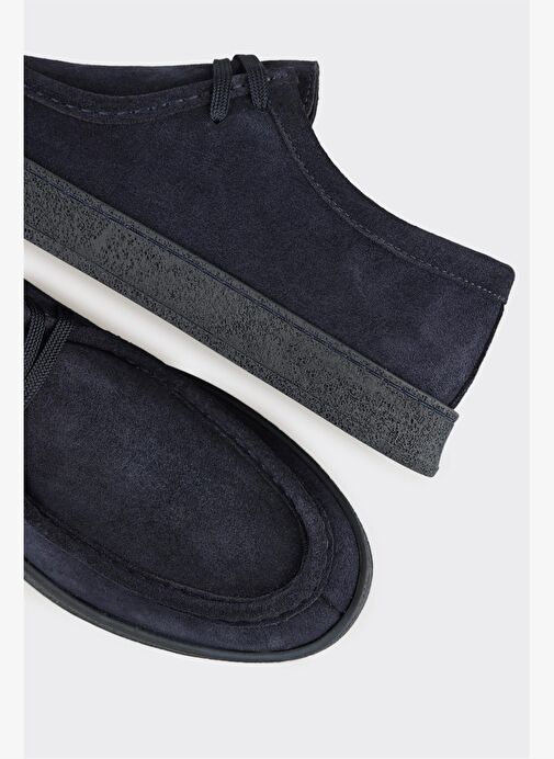 Lacivert Deri Erkek Spor Ayakkabı - Görsel 6