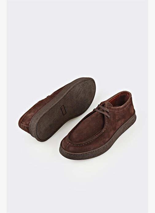 Kahve Deri Erkek Spor Ayakkabı - Görsel 4