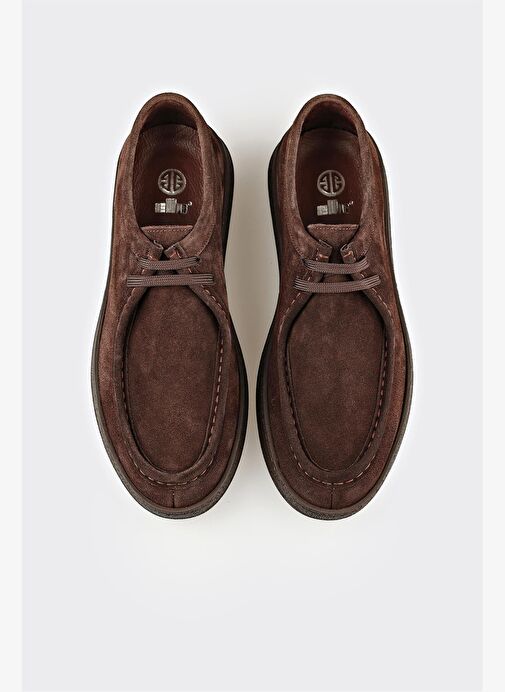 Kahve Deri Erkek Spor Ayakkabı - Görsel 5