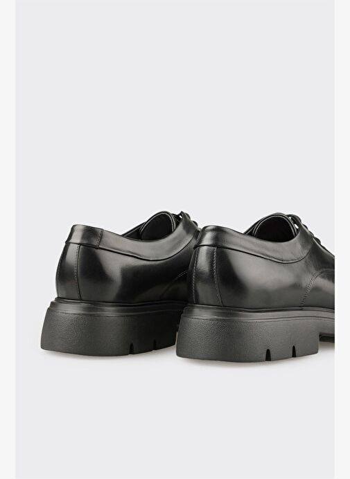 Siyah Deri Erkek Günlük Ayakkbı - Görsel 6