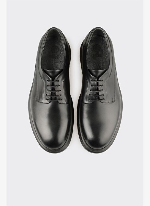 Siyah Deri Erkek Günlük Ayakkbı - Görsel 5