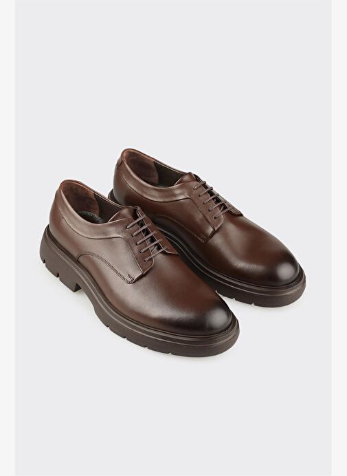 Kahve Deri Erkek Günlük Ayakkbı - Görsel 3
