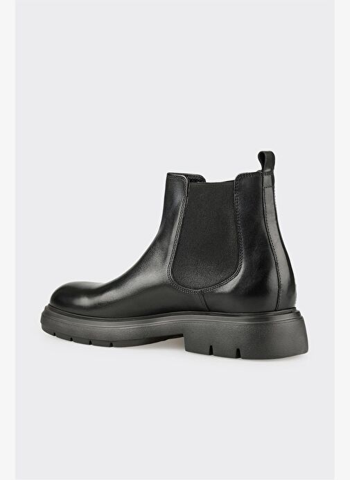 Siyah Deri Erkek Günlük Bot - Görsel 4