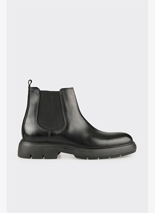 Siyah Deri Erkek Günlük Bot - Görsel 2