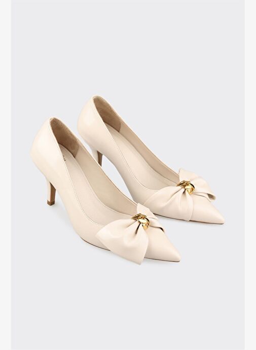 Ekru Kadın Klasik Ayakkabı - Görsel 3