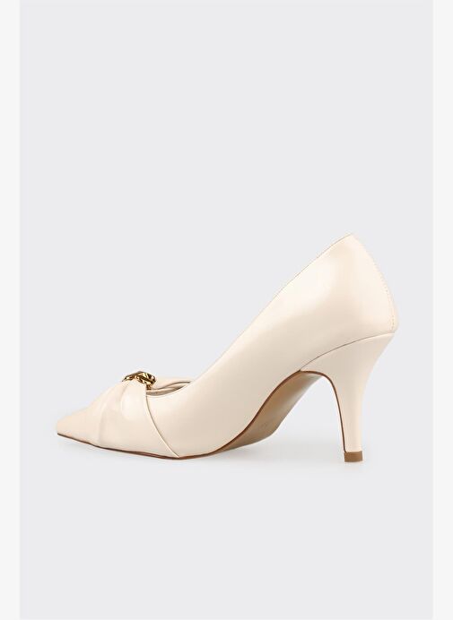 Ekru Kadın Klasik Ayakkabı - Görsel 4