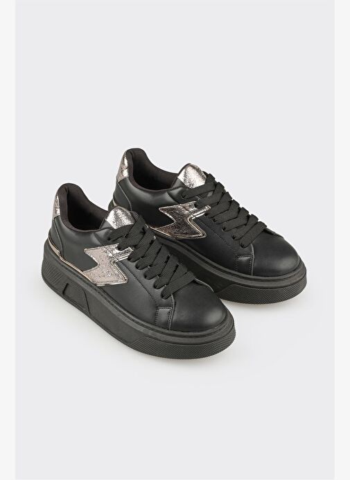 Siyah Kadın Spor Ayakkabı - Görsel 3
