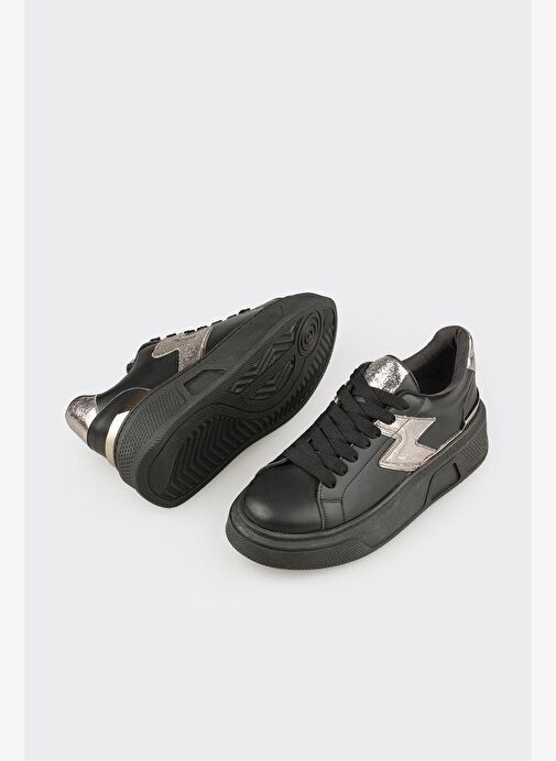 Siyah Kadın Spor Ayakkabı - Görsel 4