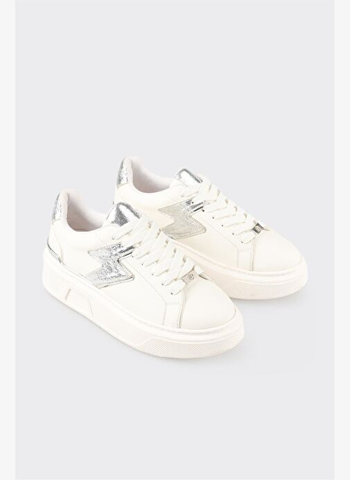 Beyaz Kadın Spor Ayakkabı - Görsel 3
