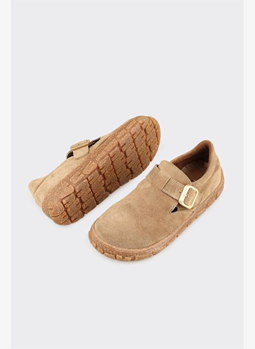 Taba Deri Kadın Günlük Ayakkabı - Görsel 4