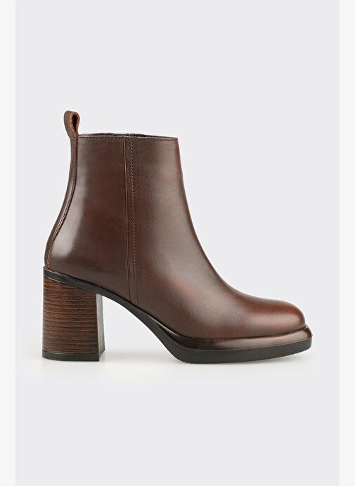 Kahve Deri Kadın Günlük Bot - Görsel 2