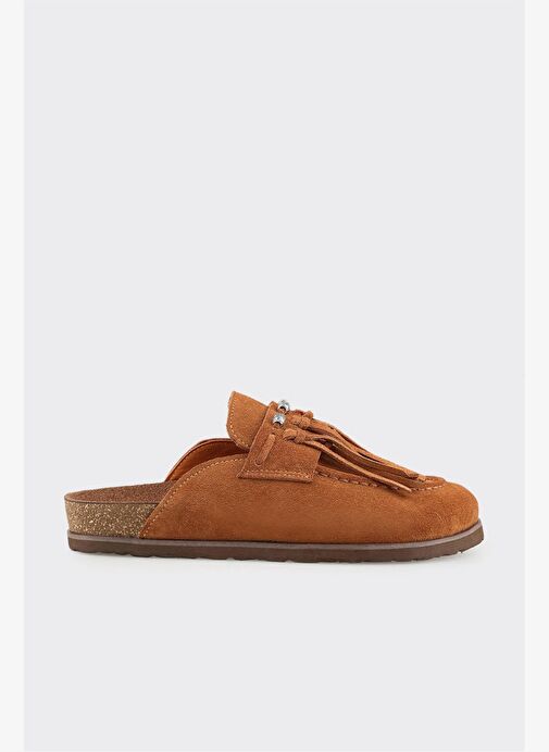 Taba Deri Kadın Terlik - Görsel 2