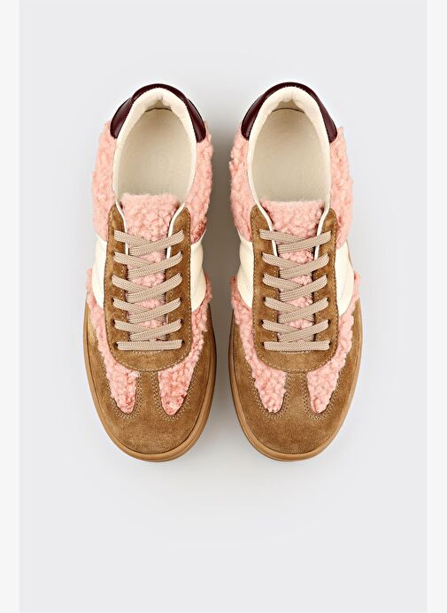 Naturel Deri Kadın Spor Ayakkabı - Görsel 5