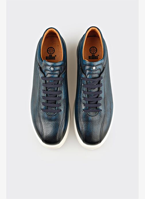 Lacivert Deri Erkek Günlük Ayakkabı - Görsel 5