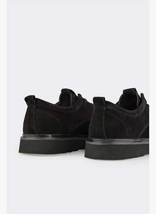 Siyah Deri Erkek Günlük Ayakkabı - Görsel 6