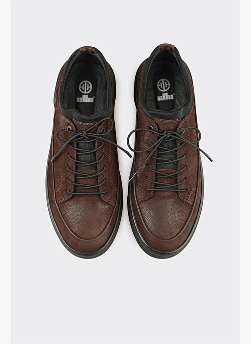 Kahve Deri Erkek Günlük Ayakkabı - Görsel 5