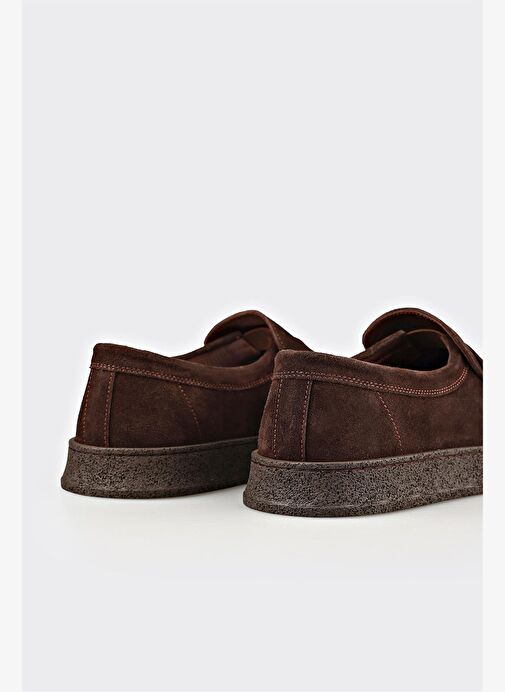 Kahve Deri Erkek Günlük Ayakkabı - Görsel 6