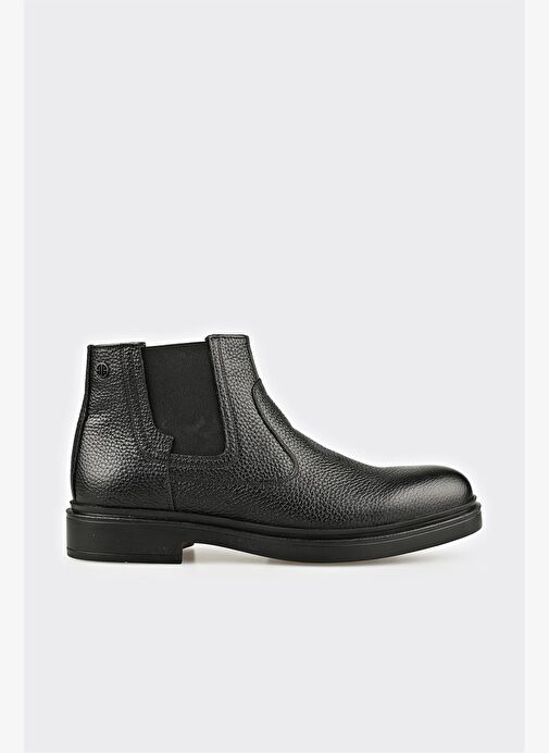 Siyah Deri Erkek Günlük Bot - Görsel 2