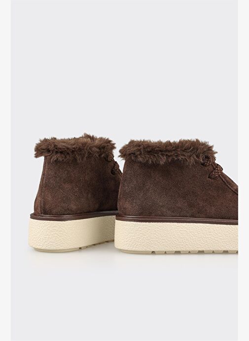 Kahve Deri Kadın Spor Bot - Görsel 5