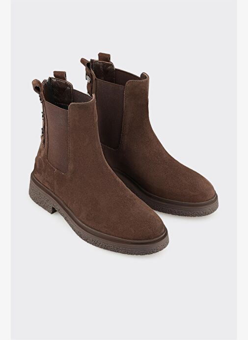 Kahve Deri Kadın Günlük Bot - Görsel 3